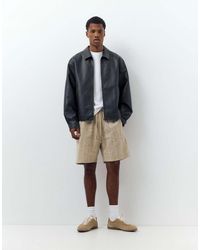 Pull&Bear - Short Van Linnenmix - Lyst