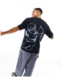 ADPT - Super Oversized T-shirt With Cherub Back Print - Lyst
