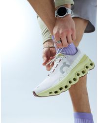 On Shoes - On - cloudmonster - sneakers da corsa color acacia e bianco ghiaccio - Lyst