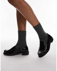 TOPSHOP - Carter Loafers With Ruched Detail - Lyst