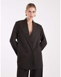 ONLY - Oversized Double Breasted Blazer Co-ord - Lyst