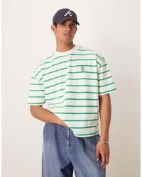 ASOS - Boxy Oversized T-shirt With Logo Embroidery - Lyst