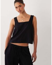 Nobody's Child - Stanley Linen Blend Square Neck Top Co-ord - Lyst
