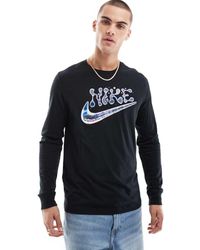 Nike - Futura Logo Long Sleeve T-shirt - Lyst