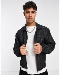 river island iridescent puffer jacket with funnel neck in oil slick