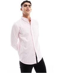 French Connection - Linen Long Sleeve Smart Shirt - Lyst