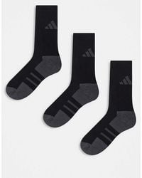 adidas Originals - Adidas Running Essentials 3 Pack Crew Socks - Lyst