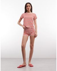 Monki - Hotpants Mix & Match Co-ord - Lyst