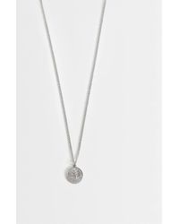 ASOS - Waterproof Stainless Steel Engraved Coin Pendant Necklace - Lyst