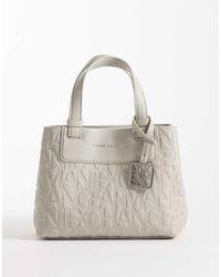 ARMANI EXCHANGE - Liz Pebbled Tote Bag - Lyst