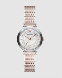 Emporio Armani - Archelia Three-Hand Two-Tone Stainless Steel Watch - Lyst