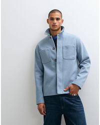ASOS - Wool Look Double Pocket Shacket - Lyst