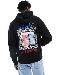 Carhartt - Sudadera Negra Con Capucha Y Estampado Gráfico De Estéreo De - Lyst