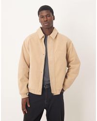 ASOS - Bomber en imitation daim - taupe - Lyst