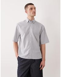 Only & Sons - Recht Gestreept Oxford Overhemd - Lyst