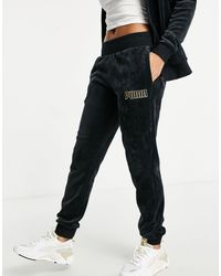 puma velour sweatpants