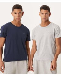 GANT - 2 Pack Lounge Tops With Chest Logo - Lyst