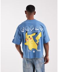 ASOS - Oversized T-shirt With Pokemon Pikachu Print - Lyst