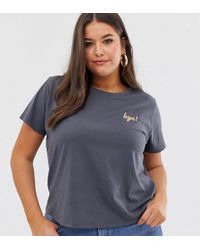 New Ladies Women BOY BYE Curve Hem Style Short Sleeve T-Shirt Top Plus Size