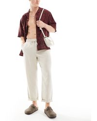 Cotton On - Cotton On Relaxed Straight Leg Linen Trousers - Lyst