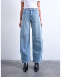 TOPSHOP - Barrel High Rise Jeans - Lyst