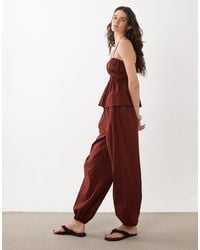 Mango - Cbaperol Cotton Mix Cuffed Hem Trouser Co-Ord - Lyst