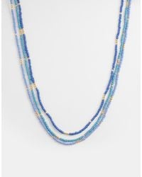 Accessorize - Delicate Layered Beaded Necklace - Lyst