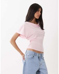 Miss Selfridge - Cowl Neck Top With Batwing Sleeves - Lyst