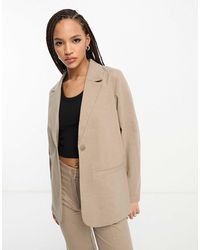 Monki - Blazer d'ensemble - taupe chiné - Lyst