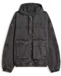Bershka - Jack Met Capuchon En Vervaagd Effect - Lyst