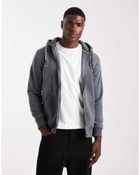 Brave Soul - Hoodie Met Trekkoorden En Rits - Lyst