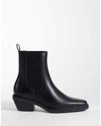 ASOS - Chelsea Boots With Cuban Heel - Lyst