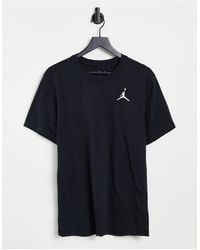 Nike - Camiseta negra con logo pequeño jumpman - Lyst