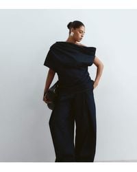 ARRANGE - Curve Denim Pleat Detail Trousers Co-ord - Lyst