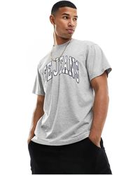 Lee Jeans - T-shirt décontracté à grand logo style universitaire - chiné - Lyst