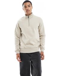 Only & Sons - Pull zippé - taupe - Lyst