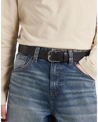 Tommy Hilfiger - Austin Leather Belt With Logo Buckle - Lyst