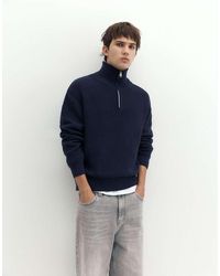 Pull&Bear - Half-Zip Jumper - Lyst