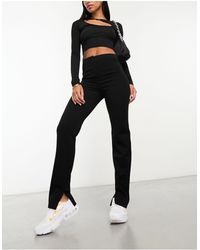 & Other Stories - High Waist Tailored Flared Trousers With Clean Waistband - Lyst