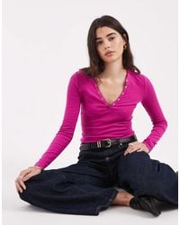 Cotton On - Henley Long Sleeve Top - Lyst