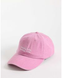 ASOS - Running Late Slogan Cap - Lyst