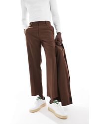 ASOS - Straight Leg Crop Length Suit Trousers - Lyst