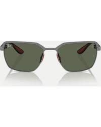 Ray-Ban - – rb3743m – scuderia ferrari collection – eckige sonnenbrille - Lyst