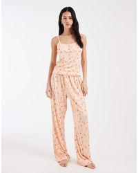 Loungeable - Super Soft Jersey Cami And Pants Pajama Set - Lyst