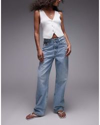 Tommy Hilfiger - Vaqueros Azules De Corte Slim, Pernera Recta Y Talle Alto Con Lavado Medio Layla De - Lyst