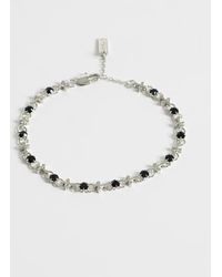 ASOS - Stone And Cross Chain Bracelet - Lyst
