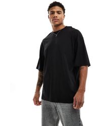 Jack & Jones - T-shirt nera super oversize - Lyst