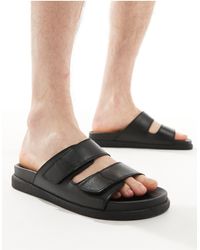 Schuh - Sergio - sandali con doppia fascia neri - Lyst