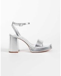 Mango - Teen Platform Block Heeled Sandal - Lyst
