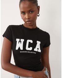 ASOS - Weekend Collective Icon Baby Tee With Wca Graphic - Lyst